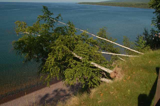 erosion at Little Girl's Point